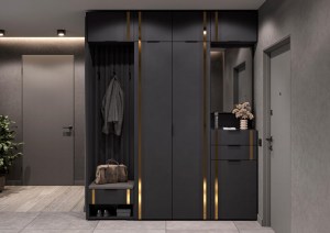 Модульная прихожая Эмэ (Сантан) Графит